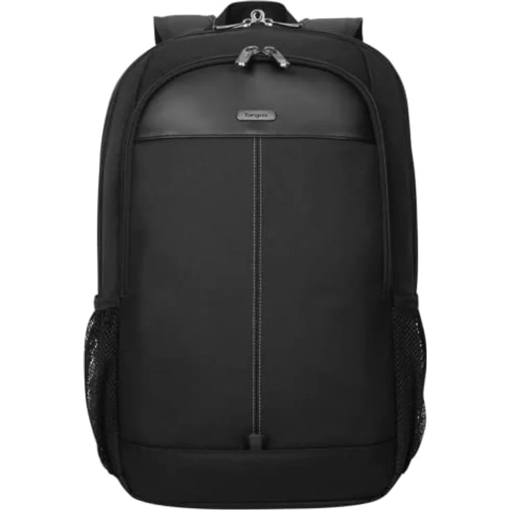 Targus Classic Backpack, Notebook Rucksack bis 40,6 cm (16 Zoll), schwarz, mit gepolstertem Hauptfach und Trolley-Gurt – Bild 1