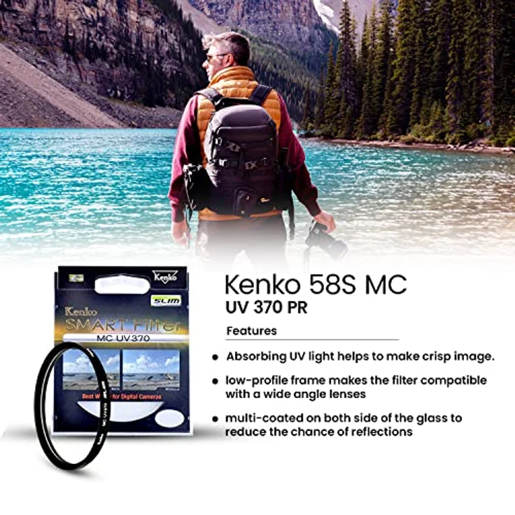 Kenko Smart MC UV370 Slim UV-Filter, 58 mm schwarz – Bild 6