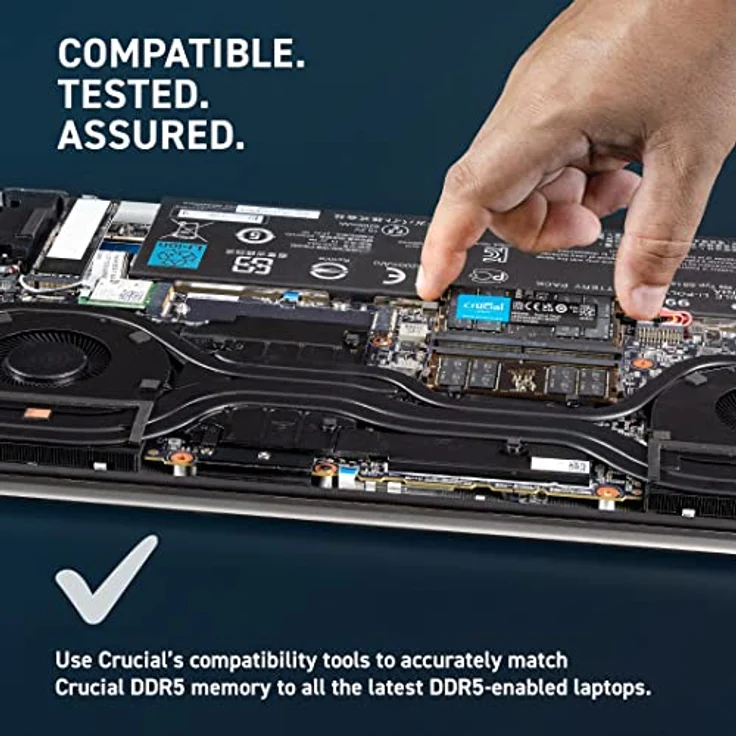 Crucial RAM 32GB DDR5 5600MHz (oder 5200MHz oder 4800MHz) Laptop-Speicher CT32G56C46S5 – Bild 5