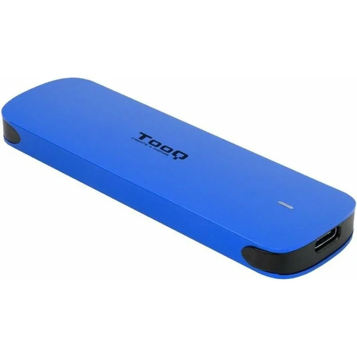 Tooq Technology CAJA EXTERNA M.2 NVMe USB3.1 GEN2, Festplattengehäuse aus Aluminium, blau, mit USB-A und USB-C Kabeln
