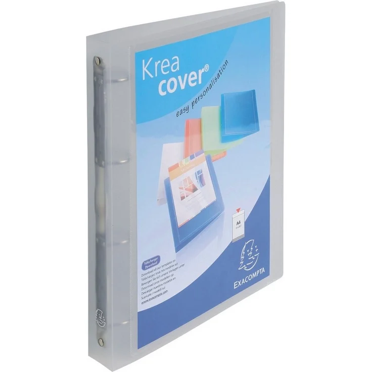 EXACOMPTA Präsentationsordner Krea Cover, DIN A4 MAXI 297x242, Polypropylen, blau