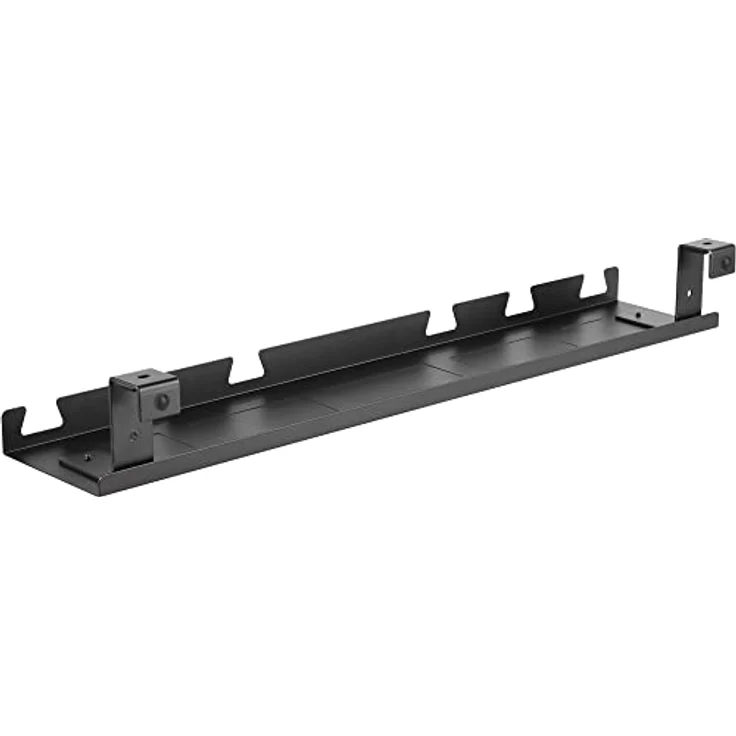 InLine Kabelkanal, unter Tisch montierbares Kabelmanagementfach, Schwarz – Bild 3