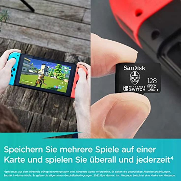 SanDisk Nintendo Switch - Fortnite Edition - flash memory card - 128 GB - microSDXC UHS-I (SDSQXAO-128G-GN6ZG) – Bild 5