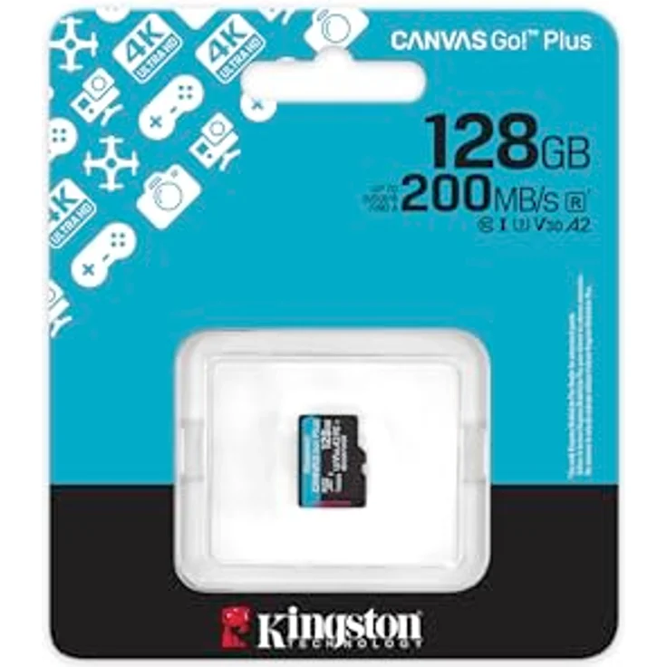 Kingston Canvas Go Plus microSDXC Speicherkarte, Gen4 200MB/s, A2 U3 V30, 128GB, für 4K-UHD-Videos und mobiles Gaming – Bild 3