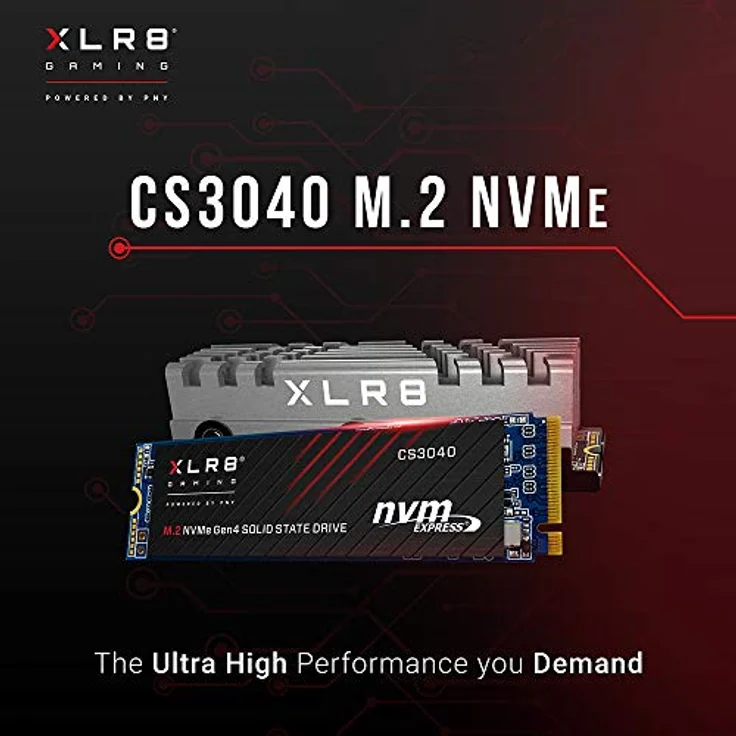 PNY XLR8 CS3040 - Solid-State-Disk - 500 GB - intern - M.2 2280 - PCI Express 4.0 x4 (NVMe) (M280CS3040HS-500-RB) – Bild 4