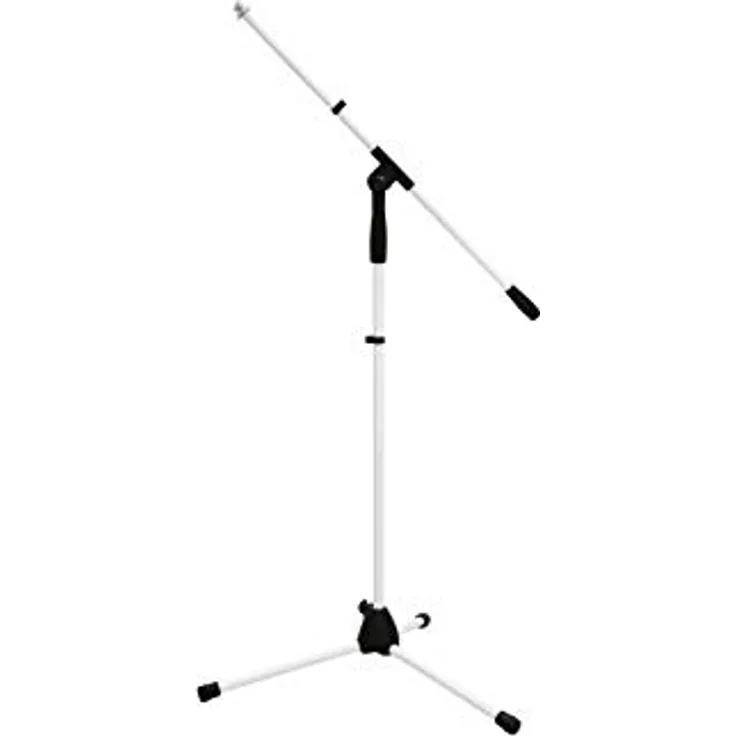 OMNITRONIC Mikrofonstativ MS-1W mit Galgen weiß