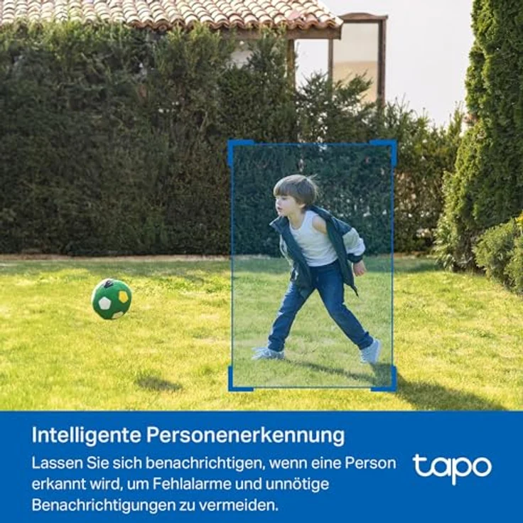 Tapo C410 Überwachungskamera Aussen Akku 4 Pack, 2K Auflösung, Farbnachtsicht, 6400-mAh Nicht entfernbarer Akku, Personenerkennung, 2,4GHz – Bild 5