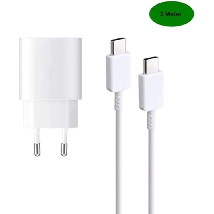 Ventarent Device Refreshing + Leasing Ladekabel 2 Meter + Schnellladegerät USB C 25 Watt für Samsung Galaxy S24 S23 S22 S21 S20 S10 Ultra Plus – Bild 4