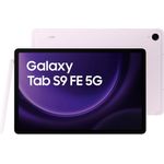 Samsung Galaxy Tab S9 FE 5G Tablet (10,9", 128 GB, Android, One UI, Knox, 5G, AI-Funktionen) in stylischen Pastelltönen