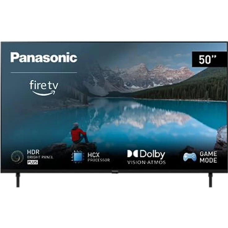 Panasonic TX-50MXW834, 50 Zoll 4K Ultra HD LED Smart TV, High Dynamic Range (HDR), Dolby Atmos & Dolby Vision, Fire TV, Prime Video, Alexa, Netflix, Game Modus, Schwarz – Bild 1