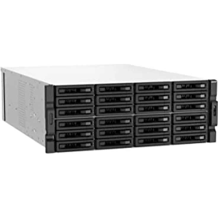 QNAP TS-h3087XU-RP-E2378-64G Intel Xeon E-2378 8 Cores/16 Threads 64GB ECC DDR4 4x16 30-Bay 4U rackm (0 TB), NAS, Schwarz, Weiss