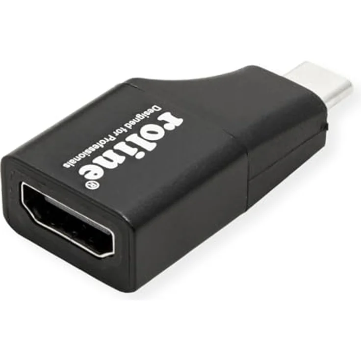 ROLINE USB Typ C zu HDMI Adapter, 4K HDMI-Adapter für Notebook/Laptop, kompaktes Design – Bild 1