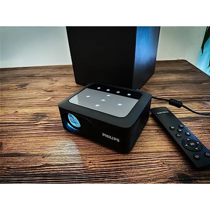 PHILIPS NeoPix 110 – True HD 720p Mini-Video-Projektor mit integrierter Dualband-WLAN-Bildschirmspiegelung, schwarz – Bild 3