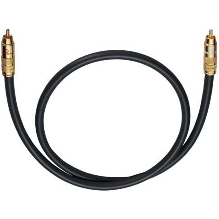 Oehlbach NF 214 SUB Cinch Audio Anschlusskabel, 1x Cinch-Stecker - 1x Cinch-Stecker, 7.00m, Anthrazit, vergoldete Steckkontakte für optimale Basswiedergabe – Bild 2