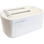 LC-Power Dockingstation USB 3.2 2,5"/3,5" SATA/SSD (White)