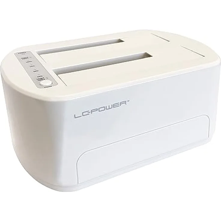 LC-Power Dockingstation USB 3.2 2,5"/3,5" SATA/SSD (White)