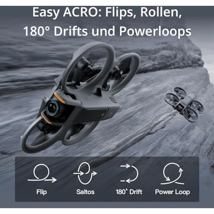 DJI Avata 2 Explorer Combo, FPV-Drohne mit 4K Kamera, 155° FOV, 3 Akkus, Goggles Integra und RC Motion 2, integrierter Propellerschutz, One-Push-Akrobatik – Bild 5