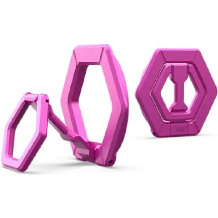 URBAN ARMOR GEAR Magnetring Halterung Ständer für magnetische Hüllen, 360 Grad drehbar, pink, für iPhone 15 und Samsung Galaxy S24 – Bild 1