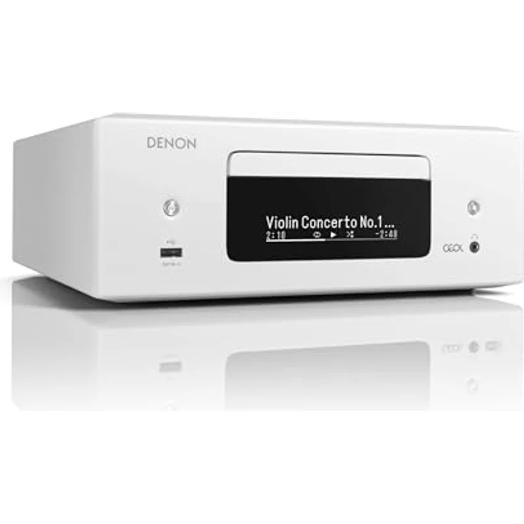 Denon RCD-N12DAB Kompaktanlage, HiFi Verstärker, CD-Player, Internetradio, Musikstreaming, HEOS Multiroom, Bluetooth und WLAN, AirPlay 2, Alexa Kompatibel, 2 Optische TV-Eingänge, DAB+ Radio – Bild 3