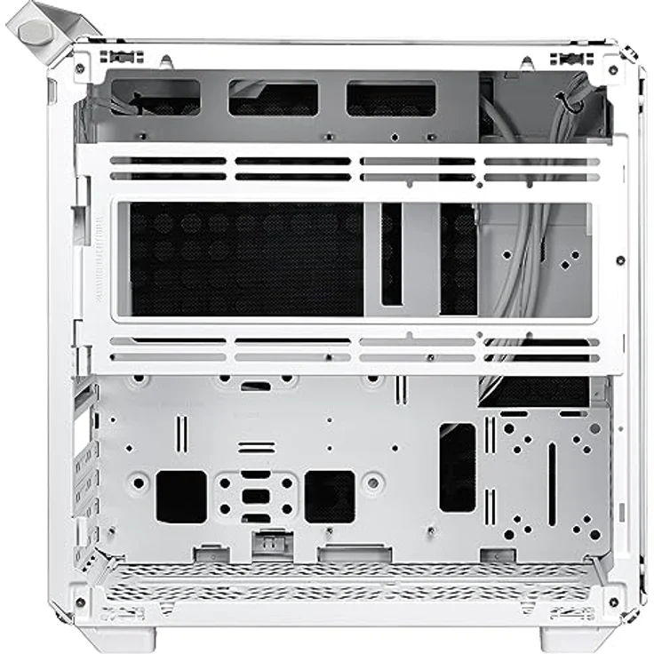 Cooler Master Qube 500 Flatpack – ATX-PC-Gehäuse, vollständig modular, 1 x 120 mm vorinstallierter SF-Lüfter, vertikale GPU-Halterung, unterstützt EATX-Motherboard & Zwei 280mm Radiatoren – Weiß – Bild 2