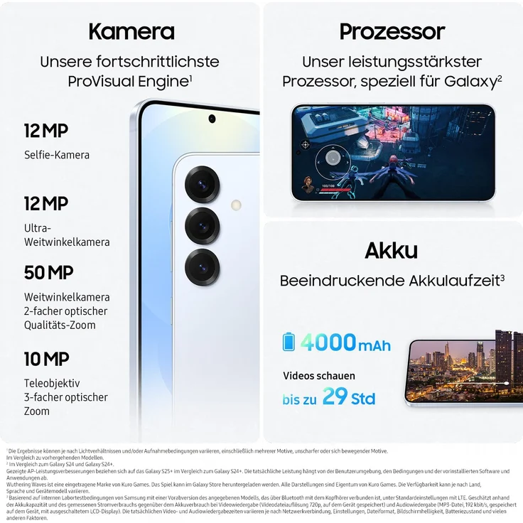 Samsung Galaxy S25 AI Smartphone, Android-Handy ohne Vertrag, 12 GB RAM, 128 GB Speicher, Navy – Bild 5