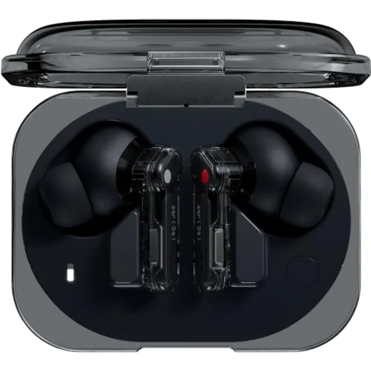 Nothing Ear (3a) Klangausgleichende Ohrhörer, 45 dB Hybrid ANC, hochauflösendes Audio, 12 mm Bassverstärkung, 6 Mikrofone für klare Anrufe, transparent – Bild 1
