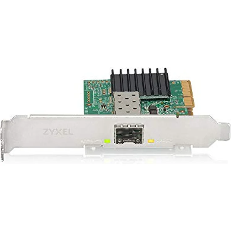 Zyxel XGN100F 10G SFP+ (PCI-E x4), Netzwerkkarte, Grün, 10-Gbit/s-Netzwerkzugang, Glasfaserverbindung, Kühlkörper, QoS – Bild 2