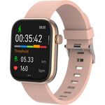 Denver SWC-185 Smartwatch (4,7 cm/1,85 Zoll) AMOLED-Touch-Display, IP67, Bluetooth-Sprachanrufe, Google & Siri Assistant, schwarz