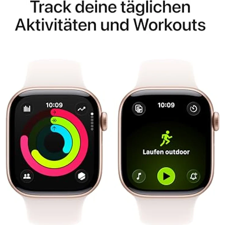 Apple Watch Series 11 GPS, 42 mm, Aluminiumgehäuse Roségold, Sportarmband Blassrosa - S/M – Bild 3