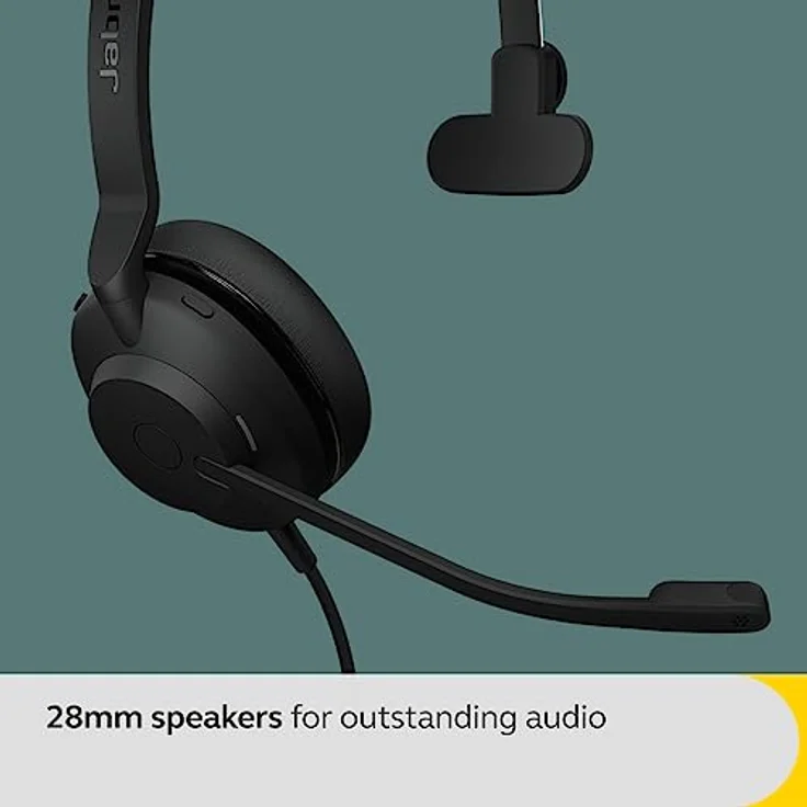 Jabra Evolve2 30 SE Kabelgebundenes Mono-Headset mit 2 Mikrofon-Anruftechnologie und USB-C-Kabel – MS Teams Zertifiziert, funktioniert mit Allen Anderen Plattformen – Schwarz – Bild 5