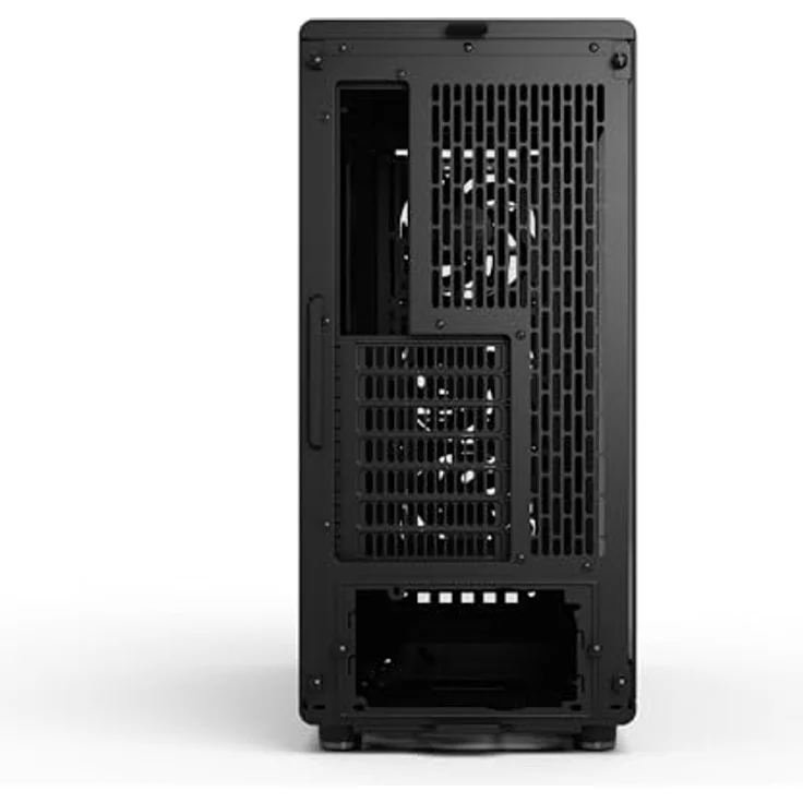 Fractal Design North Momentum Black Edition, PC-Gaming-Gehäuse mit Glas-Seitenfenster, Front aus echtem geschwärztem Eichenholz, inklusive DREI 120mm Momentum-Lüfter, ATX – Bild 4