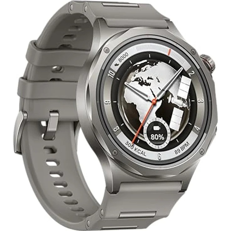 OPPO Watch X3 Smartwatch, 1,5 Zoll AMOLED, bis zu 16 Tage Akku, EKG, Dual-GPS, wasserdicht IP69/5 ATM, Titan und Saphirglas, Misty – Bild 2