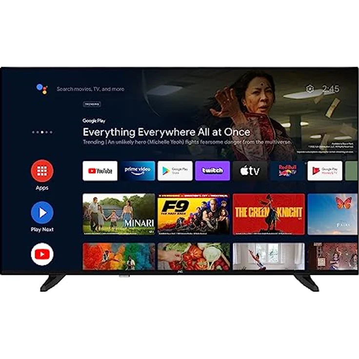 JVC LT-50VA3355 50 Zoll Fernseher/Android Smart TV (4K Ultra HD, HDR Dolby Vision, Triple-Tuner, Bluetooth, Dolby Atmos) [2023], Schwarz – Bild 1