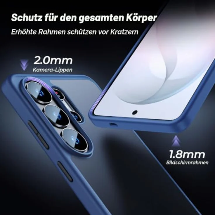 U Ultimate24Style Premium Hülle für Samsung Galaxy S26 Ultra – Luftpolster-Technologie, kratzfest & ergonomisch, Blau – Bild 2