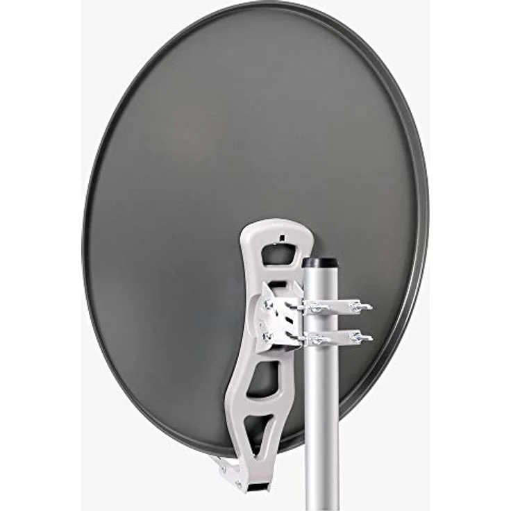 Fuba DAL 802 A Satellitenanlage, Antenne mit Twin-LNB DEK 217 für 2 Teilnehmer, hohe Signalqualität und Schlechtwetterreserve – Bild 4