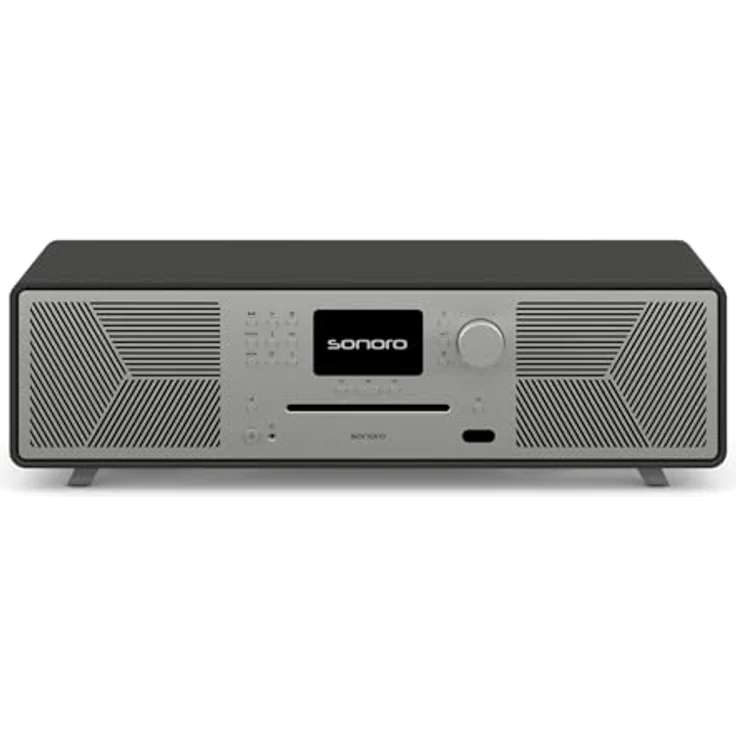 sonoro MEISTERSTÜCK (Gen.2) Kompaktanlage mit CD Player, Bluetooth & Internetradio (Airplay, Chromecast, Spotify, Tidal, FM, DAB+, USB) Matt Graphit – Bild 1