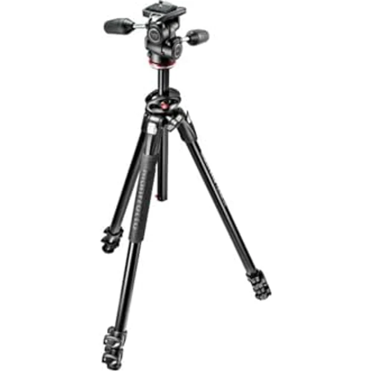Manfrotto MK290DUA3-3W 290 DUAL Kit Alu 3 Segmemte (90 Grad Mittelsäule, 3-Wege Neiger) – Bild 2