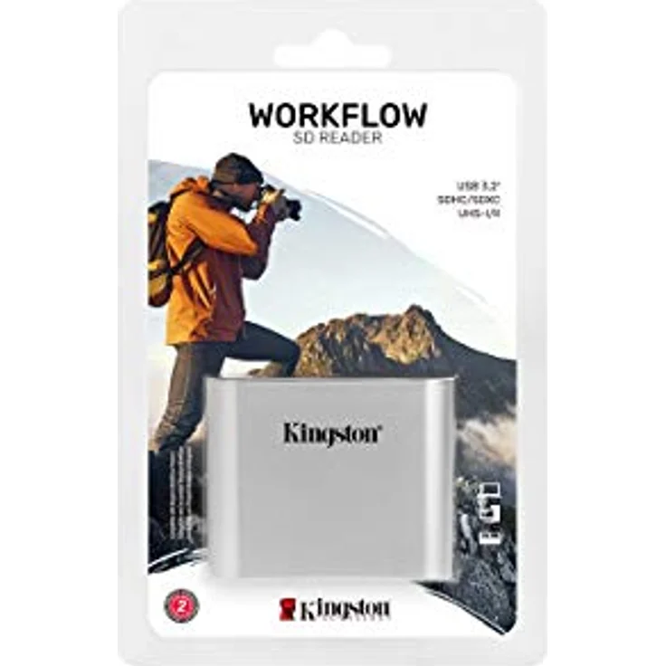 Kingston Workflow SD-Lesegerät USB3.2 Gen1 Dual-Slot SDHC/SDXC UHS-II - WFS-SD – Bild 4