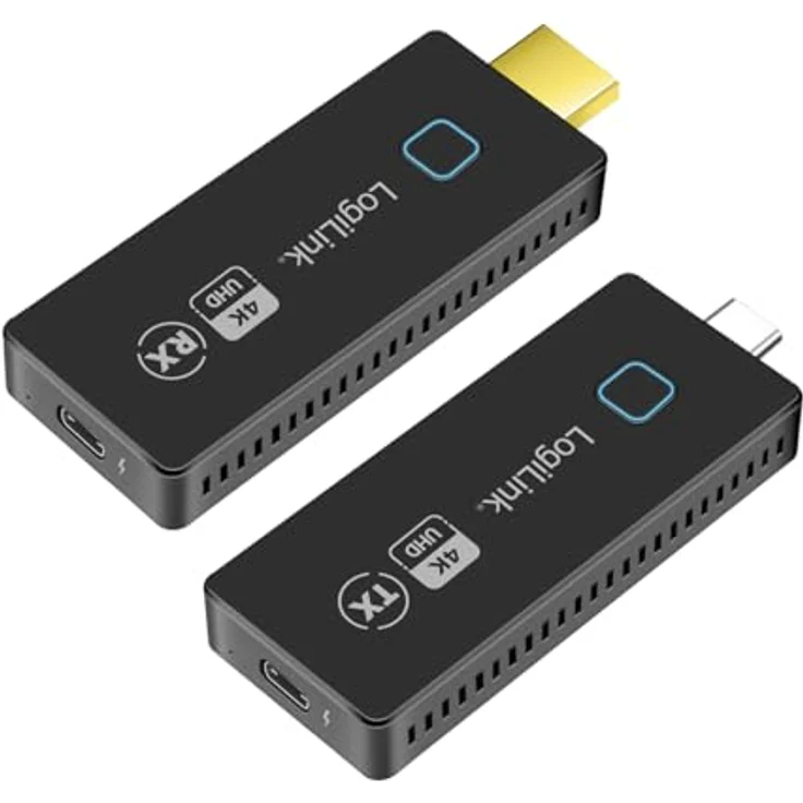 LogiLink HDW0104 HDMI-Übertragungs-Set, USB-C zu HDMI, drahtlos, 30m Reichweite, 4K@60Hz, für verlustfreie A/V-Übertragung – Bild 3