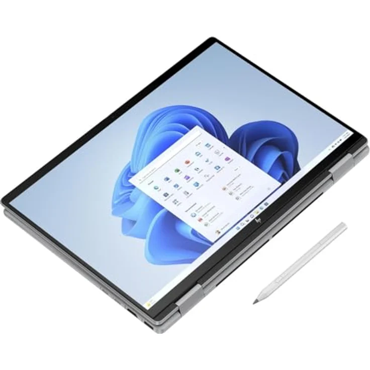 HP Envy x360 2-in-1 Laptop 14" 2.8K OLED Touch U5-125U 16GB/512GB Win 11 14-fc0450ng, Silber – Bild 2