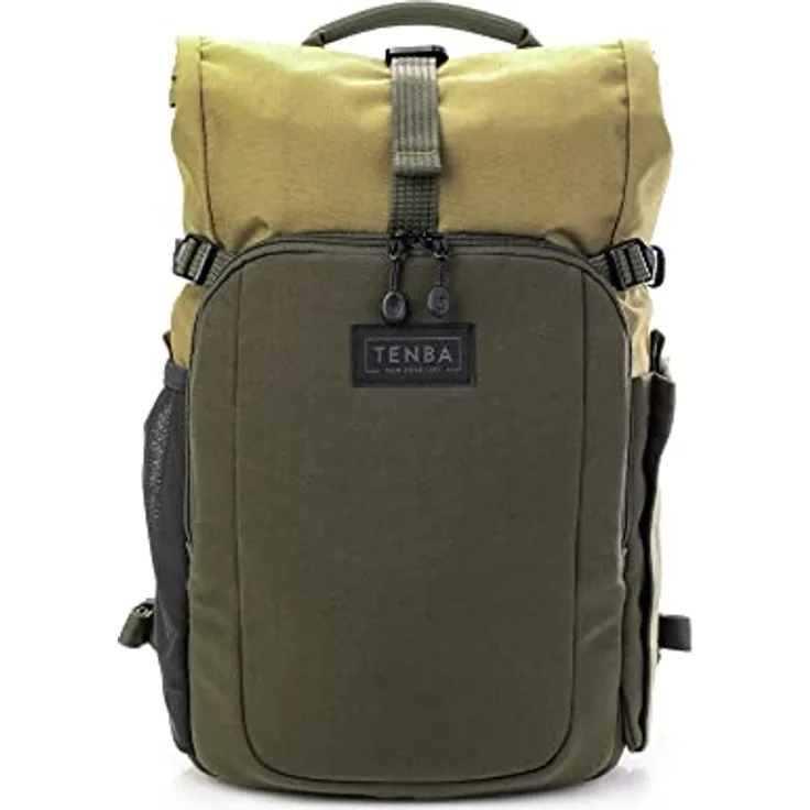 Tenba Fulton V2, Fotorucksack 10 l für DSLR/Kompaktkamera, Rolltop-Design, Grün