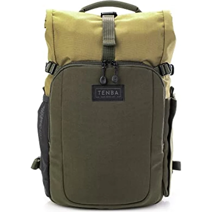 Tenba Fulton V2, Fotorucksack 10 l für DSLR/Kompaktkamera, Rolltop-Design, Grün – Bild 1