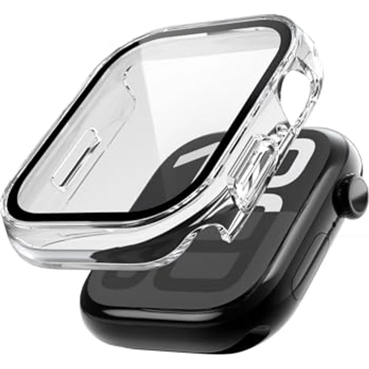 Vonmählen Dünne Hülle für Apple Watch Series 10, Transparent, Kratzfest und Wasserabweisend, 46mm, Umweltbewusste Materialien – Bild 1