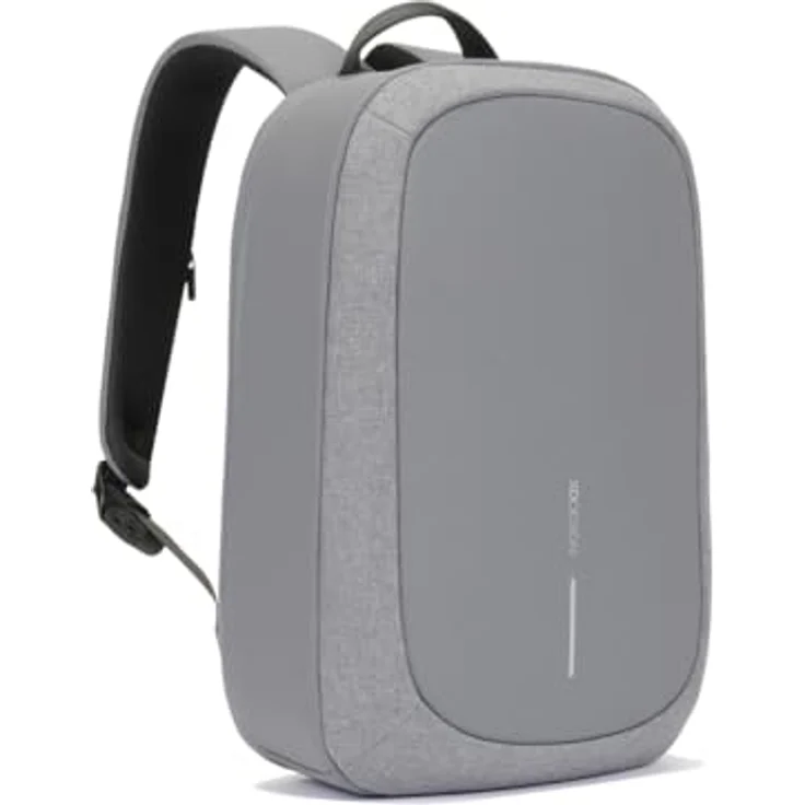 XD Design Bobby Edge Business-Rucksack, 46 cm mit Laptopfach, grau, aus 100% PET – Bild 2