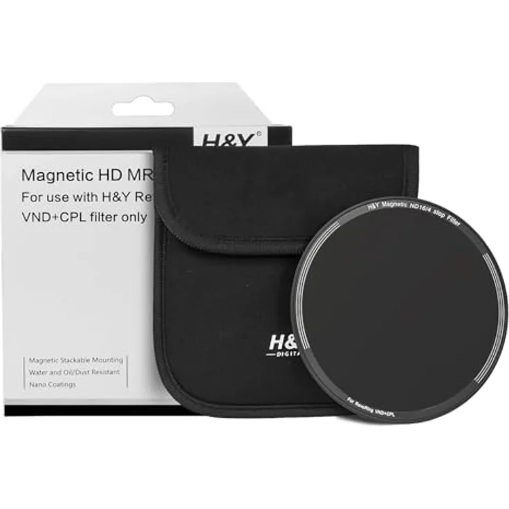 H&Y Magnetfilter ND16 für REVORING 67-82 mm, Lichtreduktion um 4 Blendenstufen für Langzeitaufnahmen – Bild 4