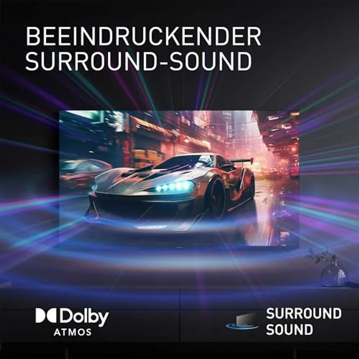 Panasonic TV-65W80AEZ, W80 Serie 65 Zoll 4K Ultra HD LED Smart TV, 2024, Fire TV, Dolby Vision & Atmos, Game Mode Plus, Alexa Sprachsteuerung, Airplay, Schwarz – Bild 5