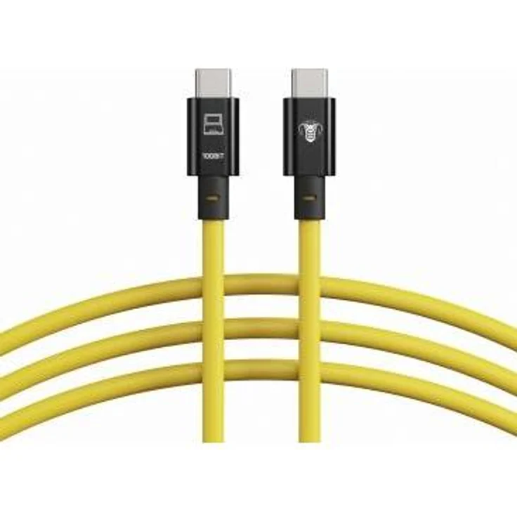 Cobra CobraTether USB-C Kabel 10 m, 10 Gbit/s, gelb, USB 3.2 Gen 2, Aluminium-geschützte Steckverbinder