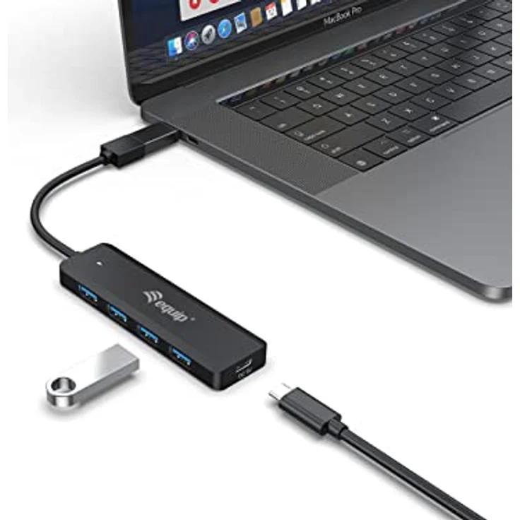 Equip 128959 4-Port-USB-3.2 Gen 1-Hub und Adapter für USB-C – Bild 3