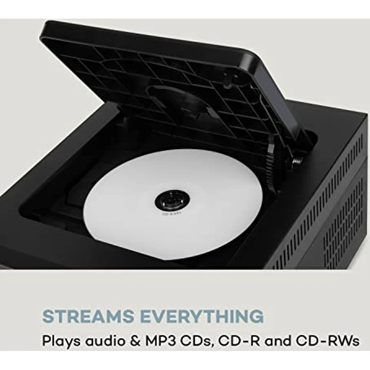 Auna Connect System S Stereoanlage + Lautsprecher 20Wmax Internet-DAB+-UKW CD-Player silber Schwarz – Bild 10