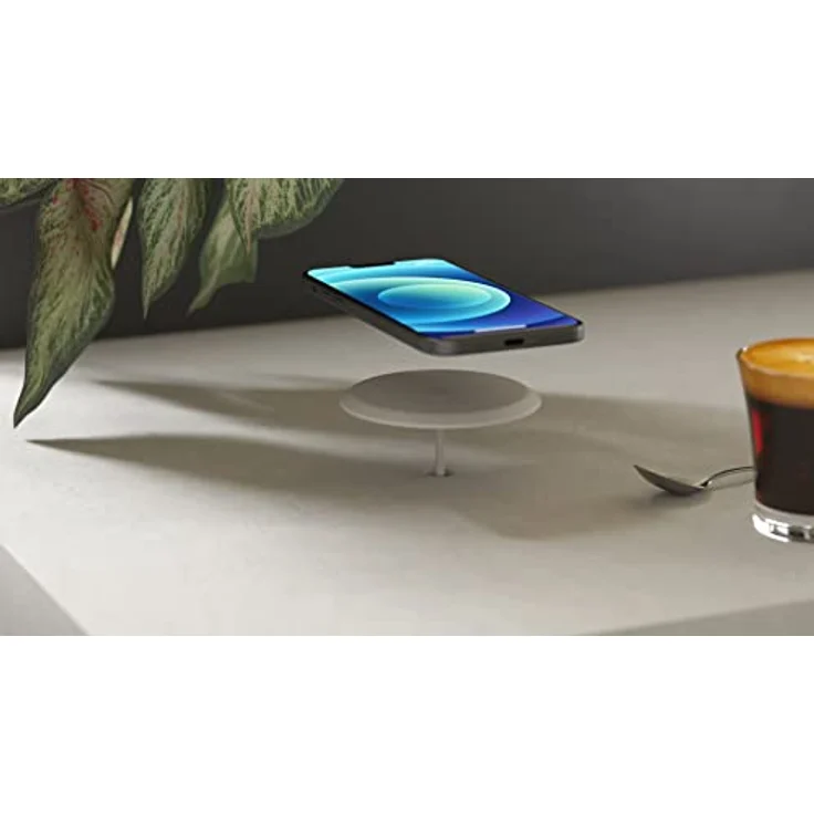 ZENS Kabelloses Einbau-Ladegerät 10W Weiß (5mm Höhe, Qi-Zertifiziert, Apple & Samsung Fast Charging, Netzteil + Kabel inklusive) – Bild 3